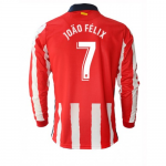 Atletico Madrid Joao Felix Long Sleeve Home Jersey