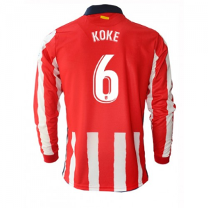 Atletico Madrid Koke Long Sleeve Home Jersey