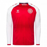 Denmark Long Sleeve Home Jersey Euro