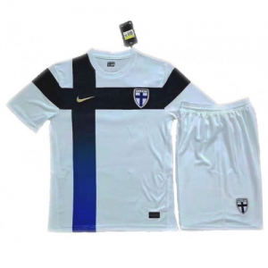 Finland Kids Home Football Kit Euro