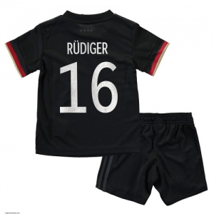 Germany Antonio Rudiger Kids Away Football Kit Euro