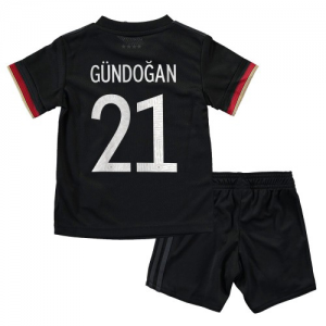 Germany Ilkay Gundogan Kids Away Football Kit Euro