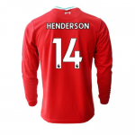 Liverpool Jordan Henderson Home Long Sleeve Jersey