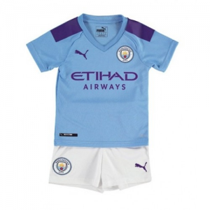 Manchester City Kids Home Football Kit