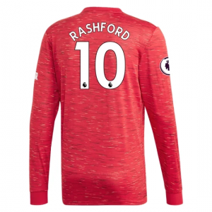 Manchester United Marcus Rashford Long Sleeve Home Jersey