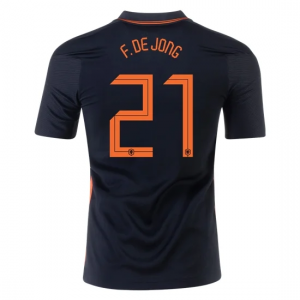 Netherlands Frenkie de Jong Away Jersey Euro