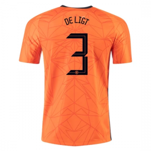 Netherlands Matthijs de Ligt Home Jersey Euro