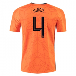 Netherlands Virgil van Dijk Home Jersey Euro