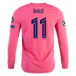 Real Madrid Gareth Bale Long Sleeve Away Jersey