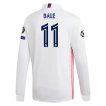 Real Madrid Gareth Bale Long Sleeve Home Jersey