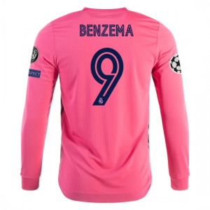 Real Madrid Karim Benzema Long Sleeve Away Jersey