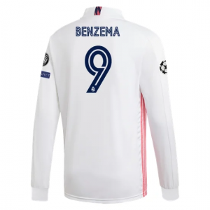 Real Madrid Karim Benzema Long Sleeve Home Jersey