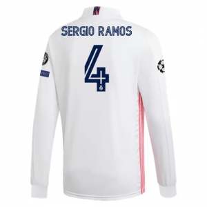 Real Madrid Sergio Ramos Long Sleeve Home Jersey