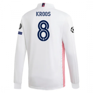 Real Madrid Toni Kroos Long Sleeve Home Jersey