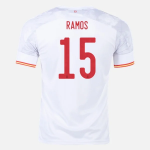 Spain Sergio Ramos Away Jersey Euro