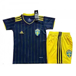 Sweden Kids Away Football Kit Euro