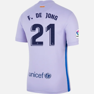 Barcelona Frenkie de Jong 21 Uit shirt Nike 2021/22 – Korte Mouw