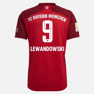 Goedkope FC Bayern München Robert Lewandowski 9 Thuis Shirt 2021 2022 – Korte Mouw