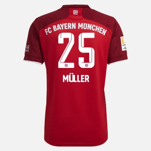 Goedkope FC Bayern München Thomas Müller 25 Thuis Shirt 2021 2022 – Korte Mouw