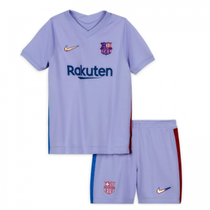 FC Barcelona Kids Uittenue 2021/22 – Korte Mouw