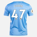 Manchester City Phil Foden 47 Thuis shirt 2021/22 – Korte Mouw