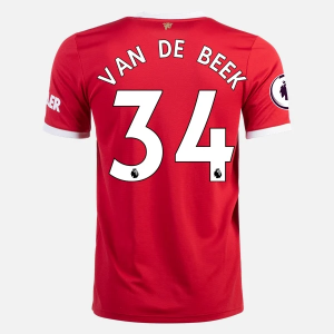 Manchester United Donny Van de Beek 34 Thuis shirt 2021/22 – Korte Mouw