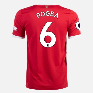 Goedkope Manchester United Paul Pogba 6 Thuis Shirt 2021 2022 – Korte Mouw