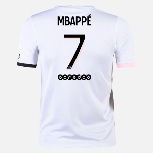 Goedkope Paris Saint Germain PSG Kylian Mbappé 7 Uit shirt Nike 2021 2022 – Korte Mouw