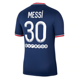 Goedkope Paris Saint Germain PSG Lionel Messi 30 Jordan Brand Thuis Shirt 2021 2022 – Korte Mouw