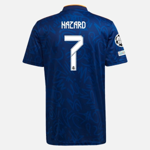 Goedkope Real Madrid Eden Hazard 7 Uit shirt adidas 2021 2022 – Korte Mouw