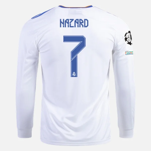 Goedkope Real Madrid Eden Hazard 7 Thuis Shirt 2021 2022 – Lange Mouw