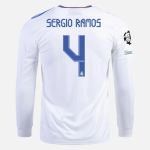 Real Madrid Sergio Ramos 4 Thuis shirt 2021/22 – Lange Mouw